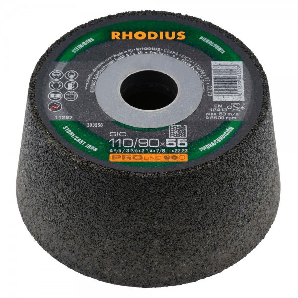 Камбана RHODIUS PRO, SIC 16, 110/90x55x22.23 / 303257 Камбана RHODIUS PRO, SIC 16, 110/90x55x22.23 / 303257